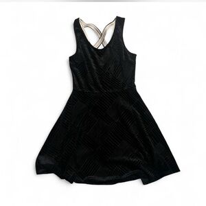 Candie's Black Sleeveless Dress with Criss-Cross Back #Y2K